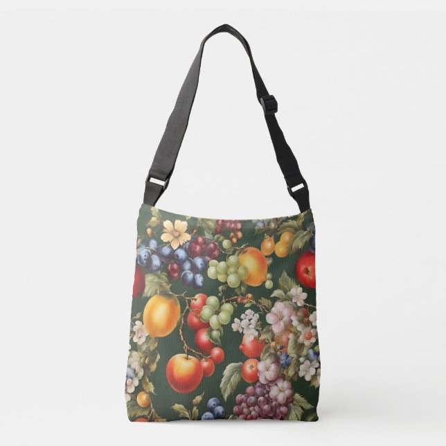 Sac Ajustable Design italien élégant avec Fruits et Fleurs (Devant)