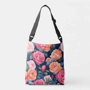 Sac Ajustable Design Motif Rose rouge rose orange