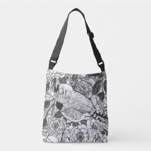 Sac Ajustable Dessin à encre de buisson Zebra et rose