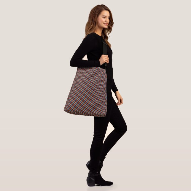 Sac Ajustable Dessin abstrait MODERNE en noir gris-orange-clair (Sur le modèle)