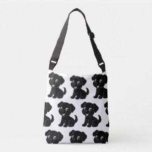 Sac Ajustable Dessin animé Lab noir assis