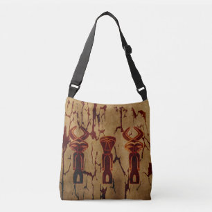 Sac Ajustable Dessin d'art facial tribal africain vintage
