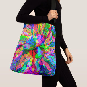 Sac Ajustable Dessin d'art fantastique - Décalage néon abstrait