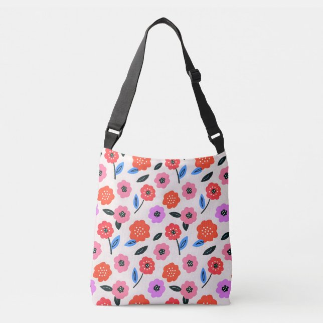 Sac Ajustable Dessin de fleurs à la main motif (Devant)