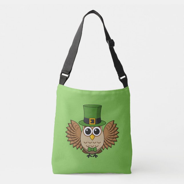 Sac Ajustable Dessin de la chouette de la Saint Patrick (Devant)