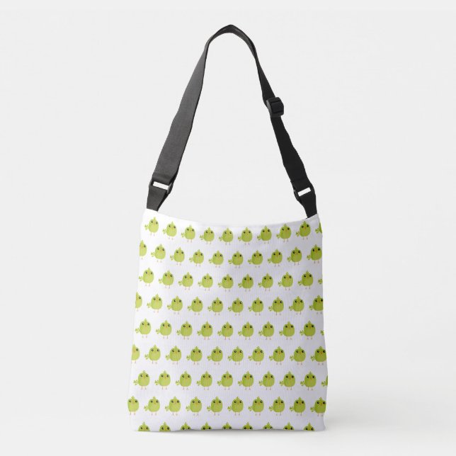 Sac Ajustable Dessin d'oiseau vert (Devant)