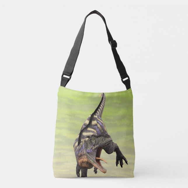 Sac Ajustable Dessin préhistorique drôle d'Aucasaurus rugissant  (Devant)