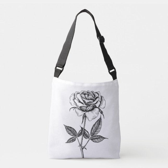 Sac Ajustable dessin rose (Devant)