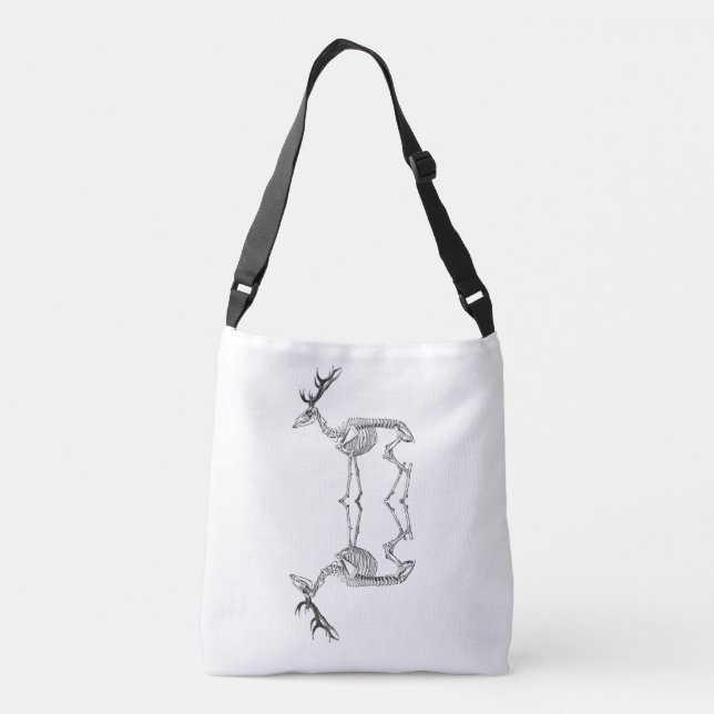 Sac Ajustable Dessin vintage éffrayant de squelette (Dos)