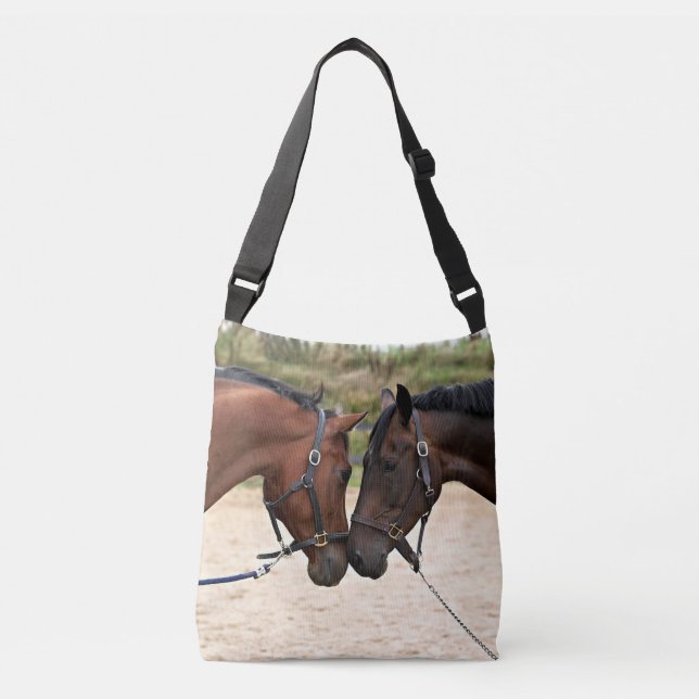 Sac Ajustable Deux chevaux se touchant les naseaux (Devant)