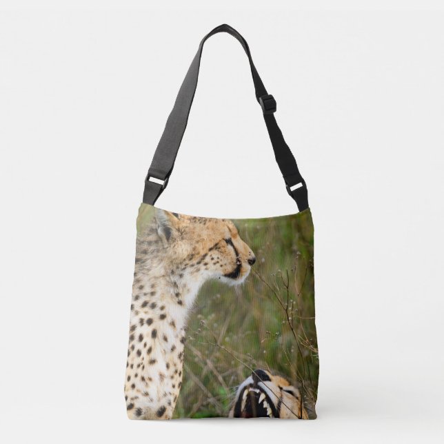 Sac Ajustable Deux guépards. Afrique Serengeti (Devant)