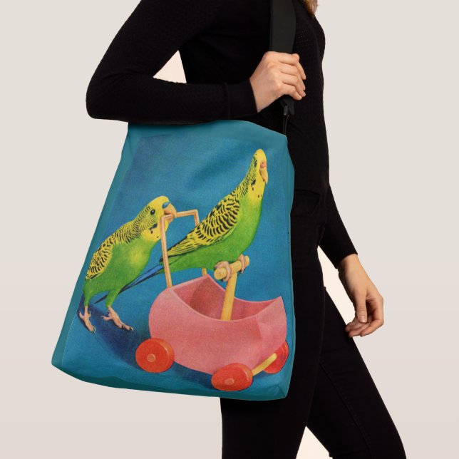 Sac Ajustable deux perruches (De près)
