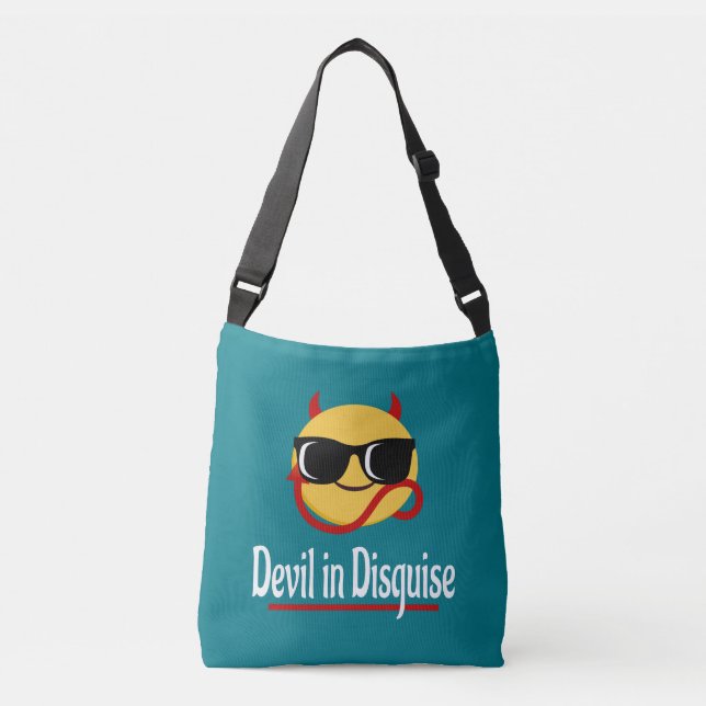 Sac Ajustable Diable déguisé Emoji Hot tendance Funny blanc (Devant)