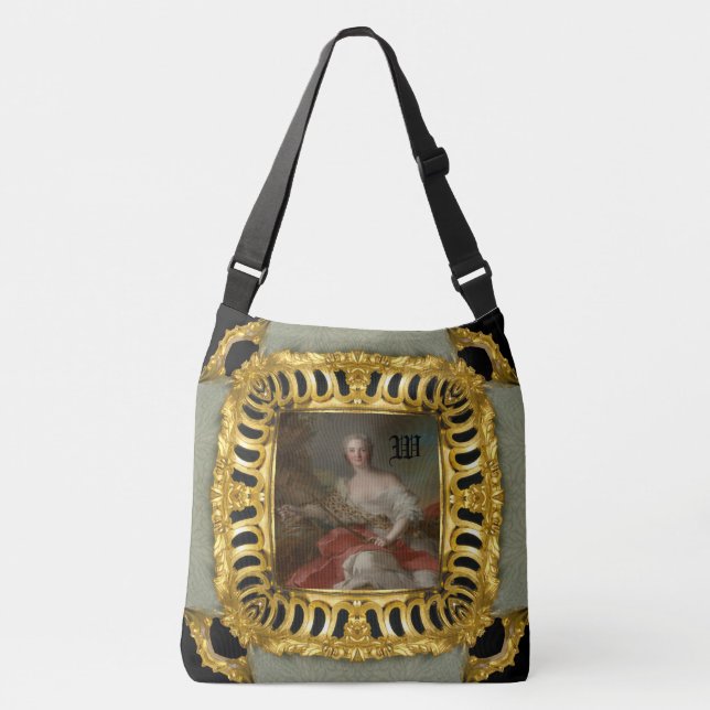 Sac Ajustable Diana Fine Art Girl Monogramme personnalisé (Devant)