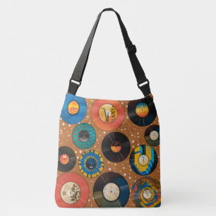 Sac Ajustable Discos de acetato, motif, musique, style,