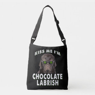 Sac Ajustable Dog Lover   Kiss Me I'm Chocolat Labrish