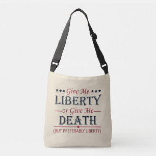 Sac Ajustable Donnez-moi la liberté ou 4 juillet la mort
