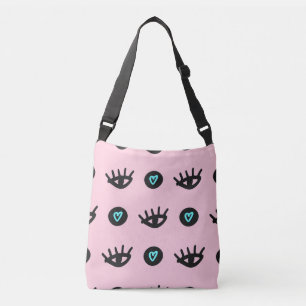 Sac Ajustable Doodle Fille : Coeurs Des Yeux Sans Couleur.