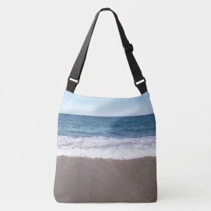 Sac Ajustable Doux vagues déferlant sur le rivage sablonneux