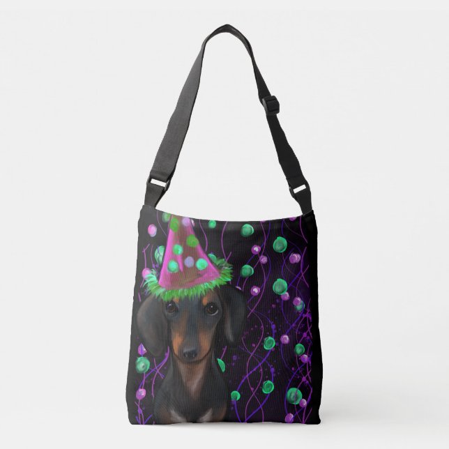 Sac Ajustable Doxie noir et feu (Devant)