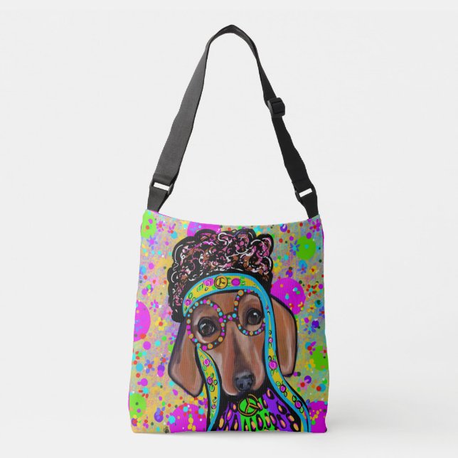 SAC AJUSTABLE DOXSCHUND ROUGE          (Devant)