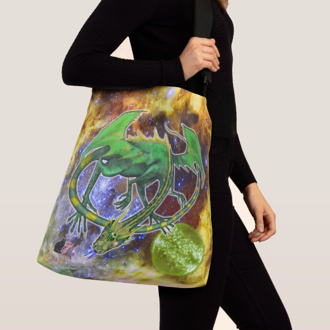 Sac Ajustable Dragon Cosmique Émeraude (De près)