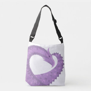 Sac Ajustable Dragon de coeur violet de lavande blanc