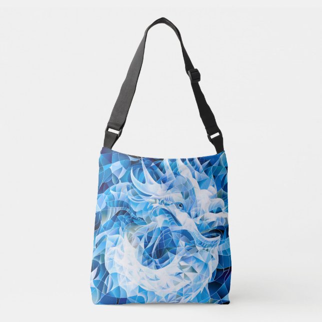 Sac Ajustable Dragon de Mosaïque Ciel Bleu (Devant)