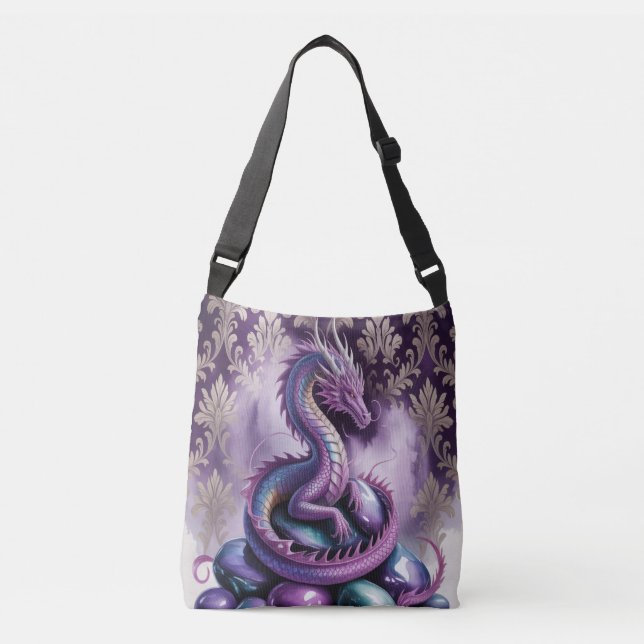 Sac Ajustable Dragon gothique mystique pourpre (Devant)