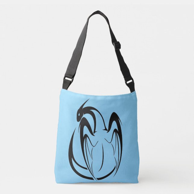 Sac Ajustable Dragon légendaire noir et blanc (Devant)