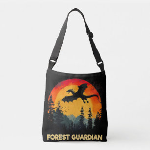 Sac Ajustable Dragon vintage de forêt de coucher de soleil