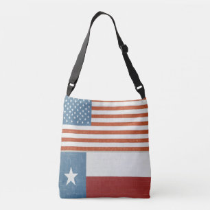 Sac Ajustable Drapeau américain et texan USA Rouge Blanc et Bleu