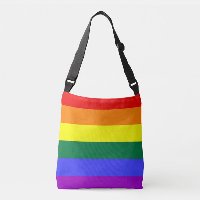 Sac Ajustable Drapeau arc-en-ciel gay pride (Devant)