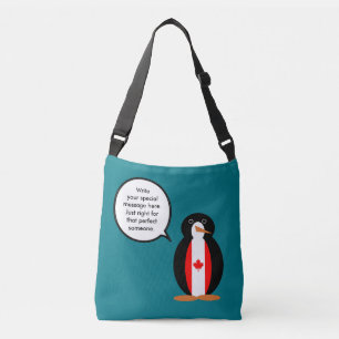 Sac Ajustable Drapeau Canadien Monsieur Pingouin Qui Parle