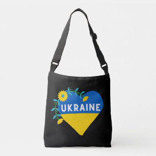 Sac Ajustable Drapeau coloré Ukraine Fleur Coeur