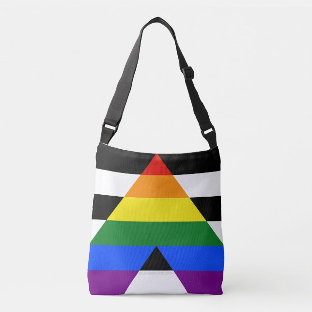 Sac Ajustable Drapeau d'allié straight de SlipperyJoe, arc-en-ci (Devant)