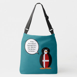Sac Ajustable Drapeau danois pingouin parlant personnalisé Mme