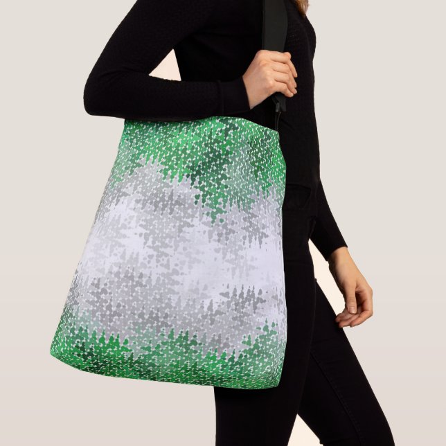 Sac Ajustable Drapeau de fierté Abstract Grayromantic  (De près)
