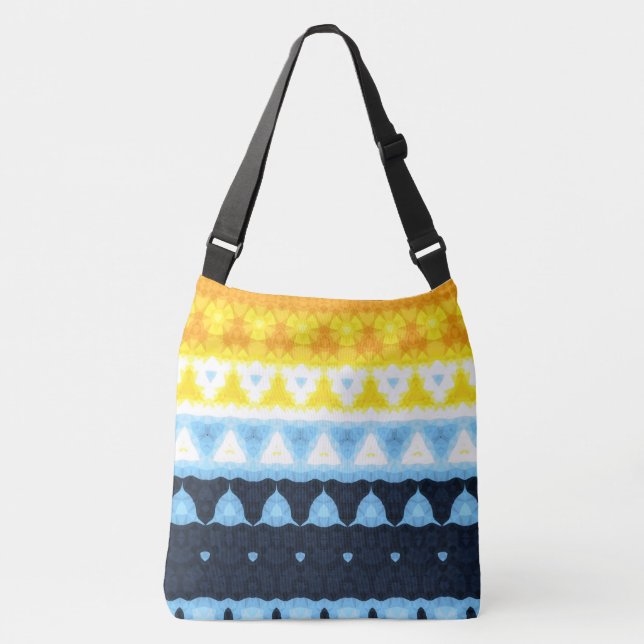 Sac Ajustable Drapeau de fierté Boho Groovy Géométrique Abstrait (Devant)