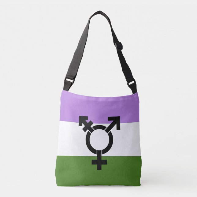 Sac Ajustable Drapeau de fierté genderqueer (Devant)