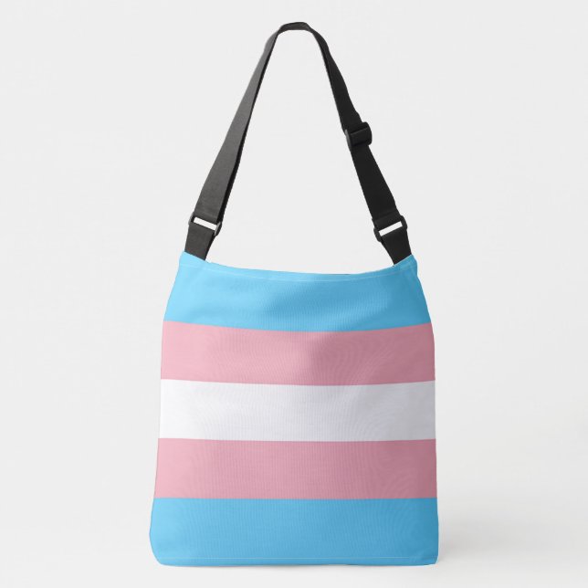 Sac Ajustable Drapeau de fierté transgenre LGBTQ+ Impression int (Devant)