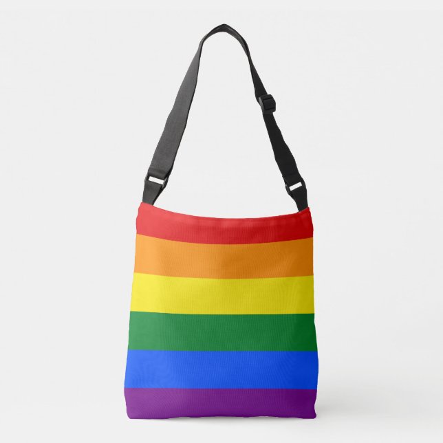 Sac Ajustable Drapeau de gay pride d'arc-en-ciel (Devant)