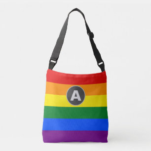 Sac Ajustable Drapeau de la Fierté arc-en-ciel monogramme LGBTQ