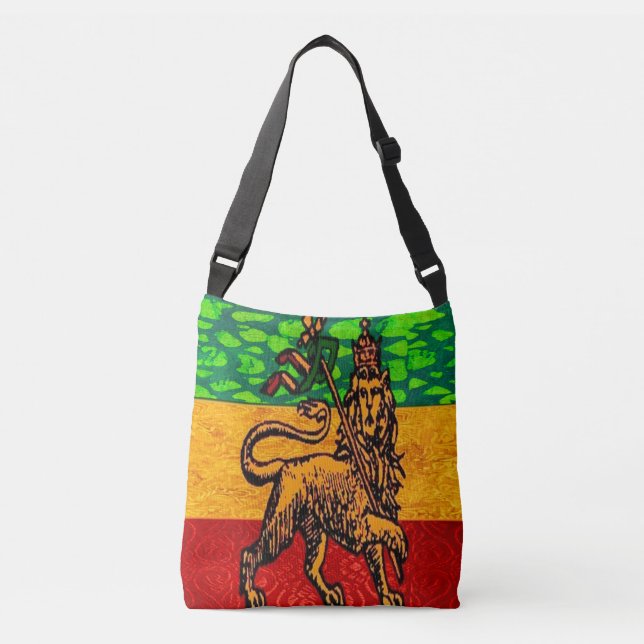 Sac Ajustable Drapeau de Rasta Lion de Judah (Devant)