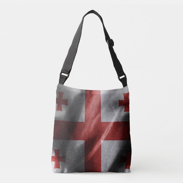 Sac Ajustable Drapeau de soie de Géorgie (Devant)