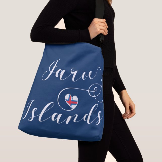 Sac Ajustable Drapeau des îles Féroé de Heart, îles Féroé (De près)
