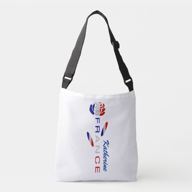 Sac Ajustable Drapeau Français Rose Personnalisé (Devant)