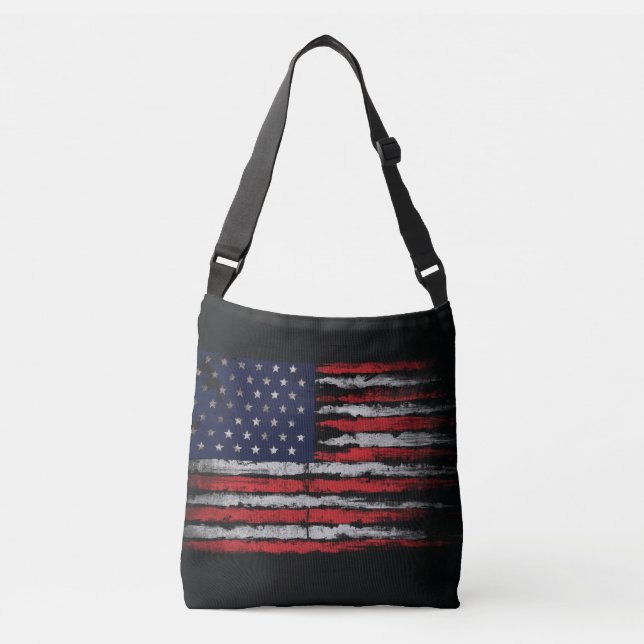 Sac Ajustable Drapeau Grunge U.S.A (Devant)