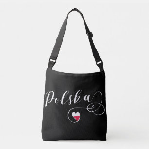 Sac Ajustable Drapeau Polonais En Coeur, Pologne Polska