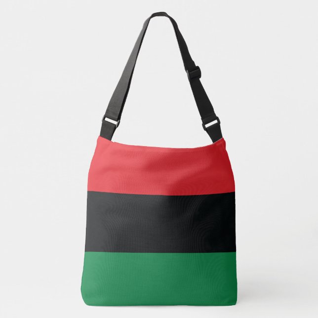 Sac Ajustable Drapeau rouge, noir et vert (Devant)